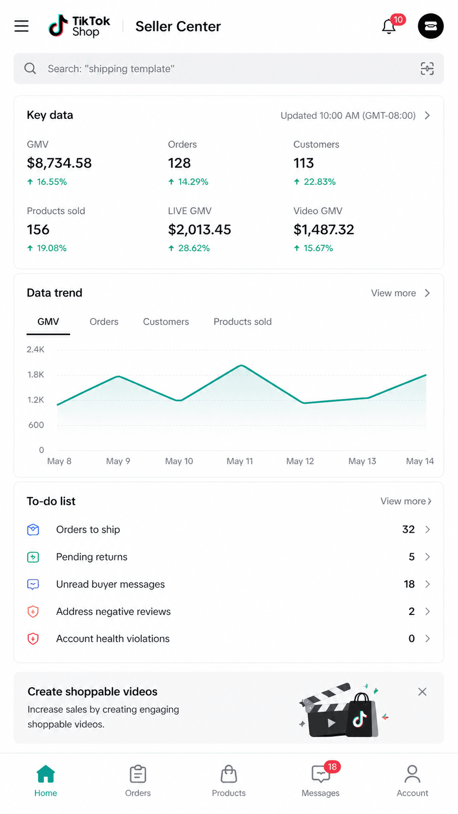 Performance result screenshot 2