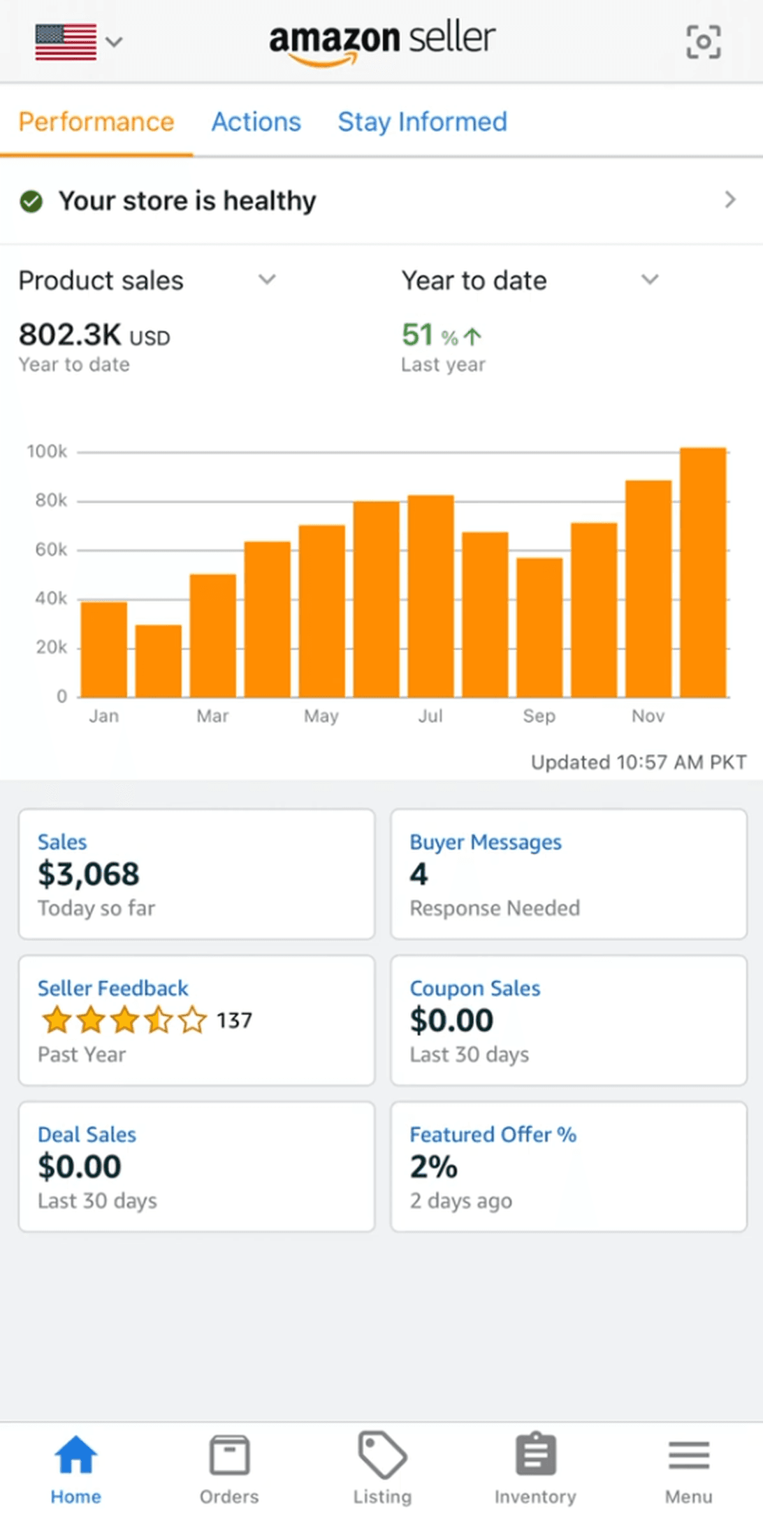 Performance result screenshot 7